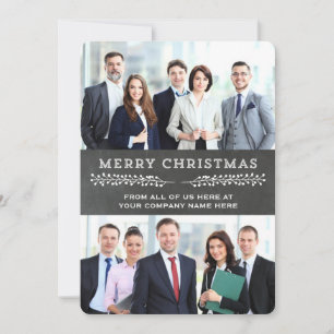 Merry Christmas Chalkboard Photo Cards Business