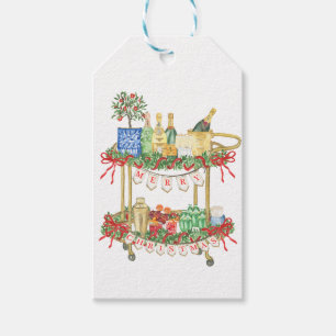 Merry Christmas Champagne Grandmillennial Gift Tags