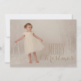 Merry Christmas Champaign Holiday Card