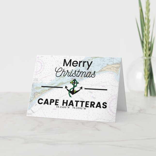 Merry Christmas Chart- Cape Hatteras Holiday Card (Front)