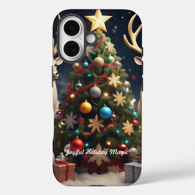 "Merry Christmas Cheer" Case-Mate iPhone Case (Back)