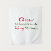 merry christmas cheers add family name text photo