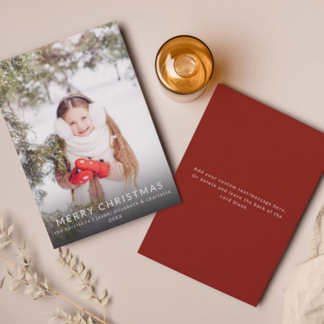 Merry Christmas Chic Family Photo | Christmas Card (Creator Uploaded)