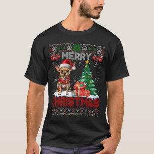 Merry Christmas Chihuahua Dog Lover Family Ugly Xm T-Shirt