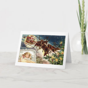 Merry Christmas Child Sleeping Holiday Card
