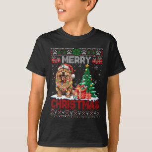 Merry Christmas Chow Chow Dog Lover Family Ugly Xm T-Shirt