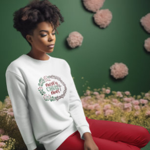 Merry CHRISTmas Christian Women's Worship Wreath T-Shirt