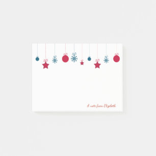 Merry Christmas,Christmas Balls-Personalised Post-it Notes