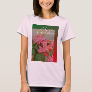 Merry Christmas Christmas Cactus Flowers T-Shirt