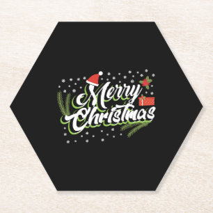 Merry Christmas - Christmas design Paper Coaster