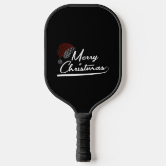 Merry Christmas Christmas Present Santa Claus Pickleball Paddle
