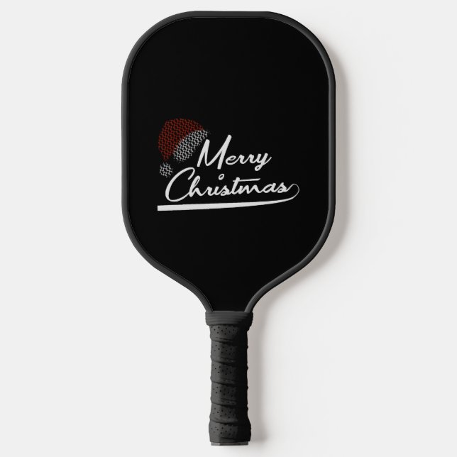 Merry Christmas  Christmas Present Santa Claus Pickleball Paddle (Front)