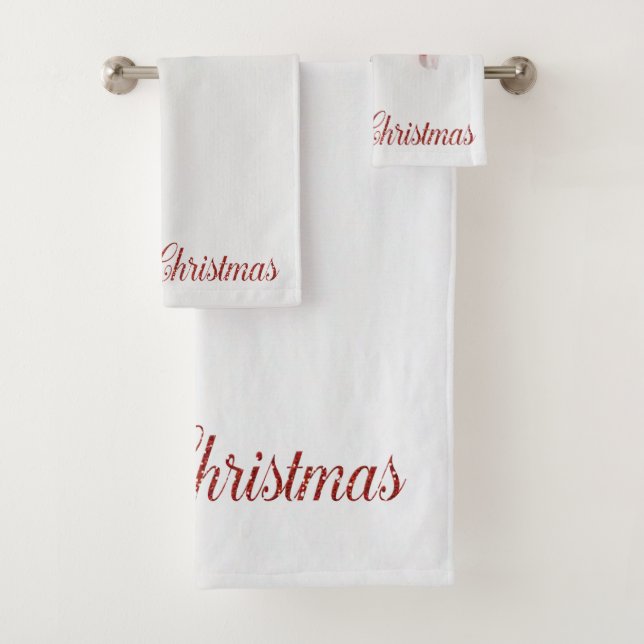 Merry Christmas,Christmas Sweets Bath Towel Set (Insitu)