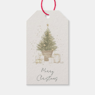 Merry Christmas Christmas Tree Gift Tag