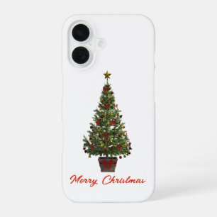 Merry Christmas. Christmas Tree iPhone 16 Case