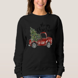 Merry Christmas  Christmas Tree On The Truck 1 Sweatshirt