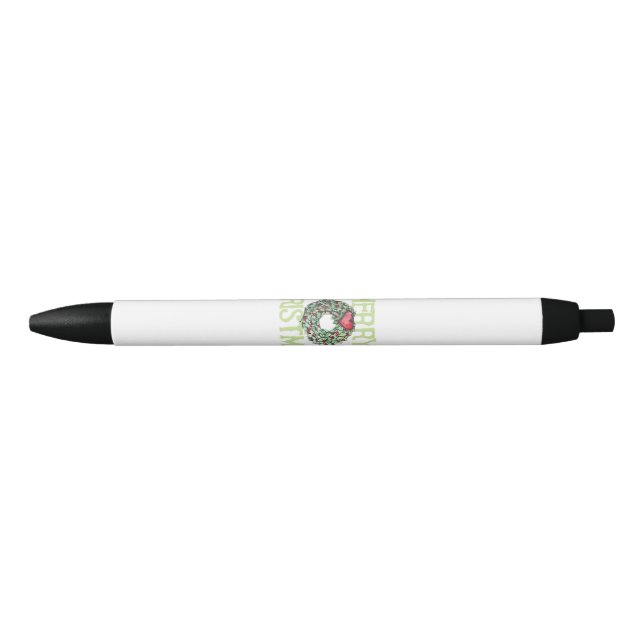 Merry Christmas Classic Black Ink Pen (Front)