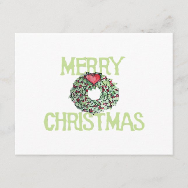 Merry Christmas Classic Enclosure Card (Front)
