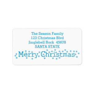 Merry Christmas Classic Label