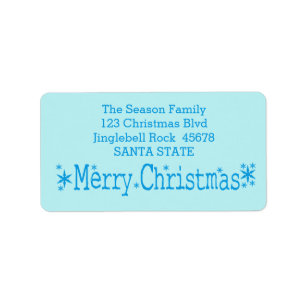 Merry Christmas Classic Label