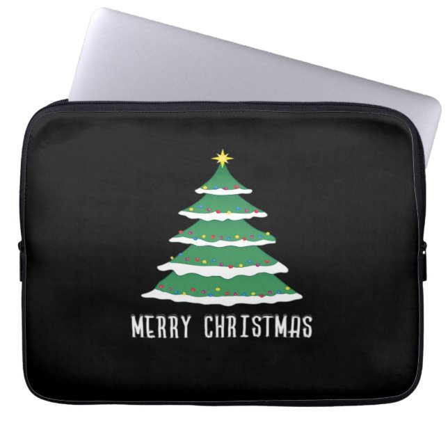 Merry Christmas Classic Laptop Sleeve (Front)