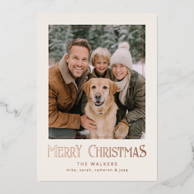 Merry Christmas Classic Photo Frame (Front)