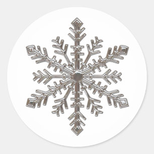 MERRY CHRISTMAS CLASSIC ROUND STICKER