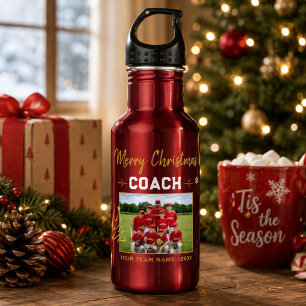 Merry Christmas Coach Team Photo 532 Ml Water Bottle