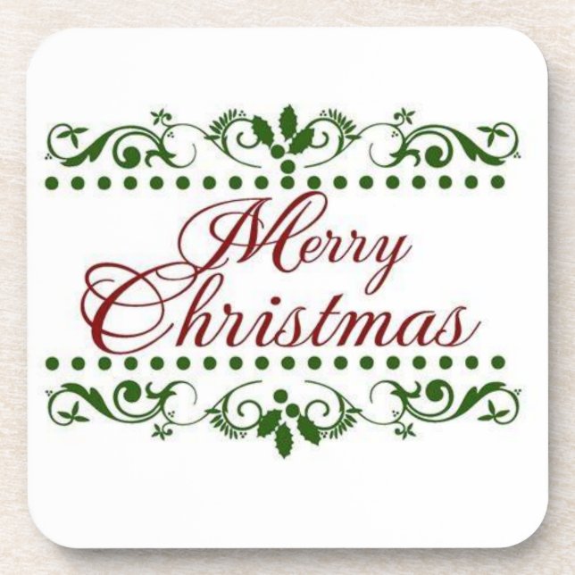 Merry Christmas Coaster (Front)