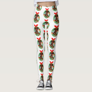 merry christmas cobra snake leggings