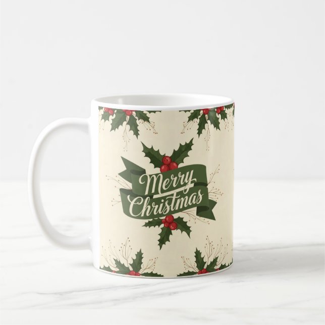Merry Christmas Coffee Mug (Left)