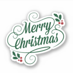 Merry Christmas, colorful holiday design