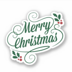 Merry Christmas, colourful holiday design