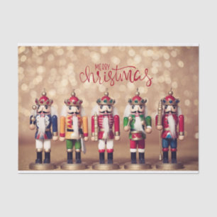 Merry Christmas Colourful Nutcrackers Tissue Paper
