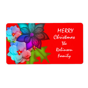Merry Christmas Colourful Succulent Floral