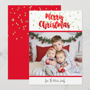Merry Christmas Confetti Card  