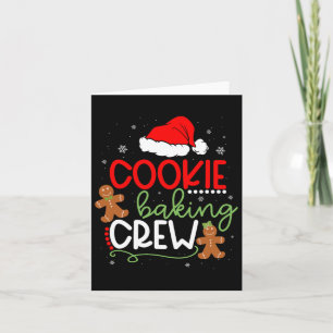 Merry Christmas Cookie Baking Crew Ginger Santa Pa Card