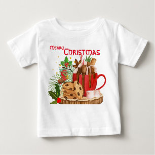 Merry Christmas cookie mug cakes Theme Baby T-Shirt