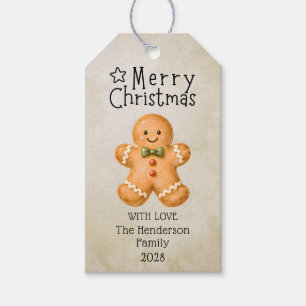 Merry Christmas Cookies Frosting Holiday Gift Tags