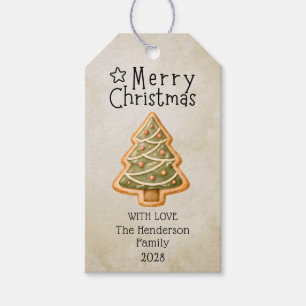 Merry Christmas Cookies Frosting Holiday Gift Tags