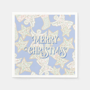 Merry Christmas Cookies Traditional Holiday Napkin