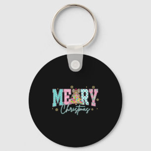 Merry Christmas Coquette, Retro Nk Christmas Men W Key Ring