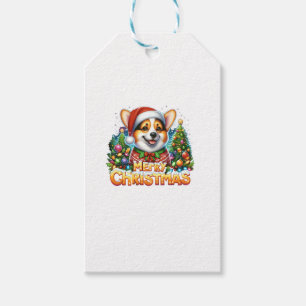 Merry Christmas Corgi Dog Corgmas Matching Christm Gift Tags