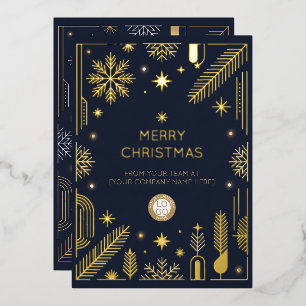 Merry Christmas Corporate Business Company Logo