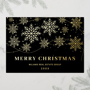 Merry Christmas Corporate Greeting Gold