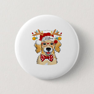 Merry Christmas Costume Reindeer Cute Santa Beagle 6 Cm Round Badge