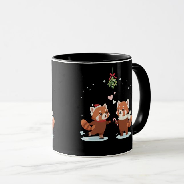 Merry Christmas Couple's Mug (Front Right)
