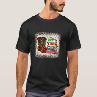 Merry Christmas Cowboy Boots Leopard Xmas Lights W