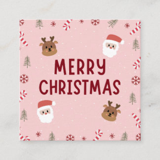 Merry Christmas Crads Enclosure Card