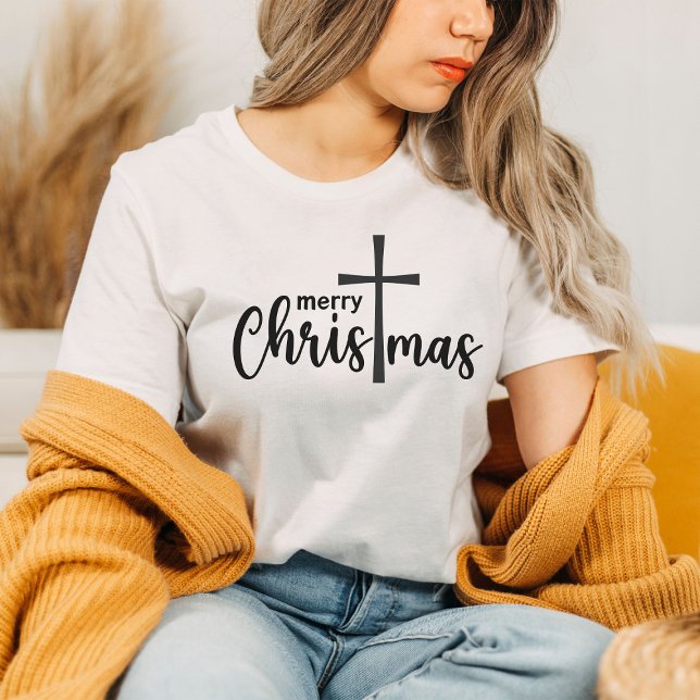 Merry Christmas Cross Faith Shirt (Creator Uploaded)